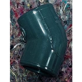 PVC 20 45° könyök Szürke